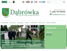 Tablet Screenshot of dabrowka.net.pl